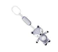 FRCOLOR Cartoon Crib Stroller Pendant Plush with Wind Chime Sound Lightweight Grasping Decorative Hanging for Cribs Strollers and Seats Easy Clip Hook Attachment