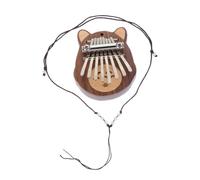FRCOLOR Cartoon Lovely Mini Tone Kalimba Thumb Piano Ergonomic Music Instrument for Beginners Portable Finger Keyboard with Melodious Sound and Polished Design