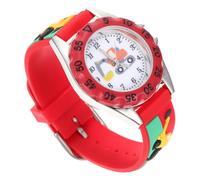 FRCOLOR Cartoon Watch Lightweight Adjustable Digital Wristwatch with Numbers Red Quartz Movement for Easy Learning
