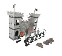 FRCOLOR Castle Model Set for Boys and Girls Roman Fortress Soldier Figures and Chariot 1 Set of Creative War Toys for Sand Table Play and Wargaming