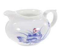 FRCOLOR Ceramic Gravy Boat Porcelain Sauce Pitcher Light Weight with Handle Serving Cream Sauces for Guests and Friends at Home Or Restaurant
