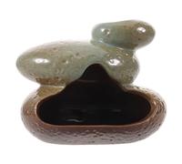 FRCOLOR Ceramic Incense Burner Holder with Unique Design, Purifying Sage Burning Sticks Container, Decorative Desktop Centerpiece for Home Decorations and Housewarming, Size