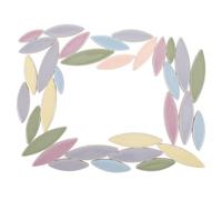 FRCOLOR Ceramic Mosaic Tiles, Ceramic Pieces DIY Craft Making Sheets, Small Size, Convenient to Use, Delicate Highly Glazed Finish for DIY Craft Making