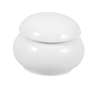 FRCOLOR Ceramic Pet Urn for Ashes Medium Decorative Cremation Urn Memorial Keepsake Jar for Dogs and Cats White Suitable for Pet Funeral and Burial