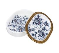 FRCOLOR Ceramic Soap Holder Double-layer Bathroom Soap Case with Stylish Simple Structure