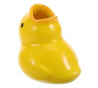 FRCOLOR Ceramic Toothbrush Stand Adorable Duck Shape Boys and Girls Bathroom Accessory Wall-Mounted Toothbrush Organizer