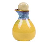 FRCOLOR Ceramics Essential Oil Pot Porcelain Essential Oil Dispenser for Beauty Salon and Spa Use for Storing Elegant Yellow Design
