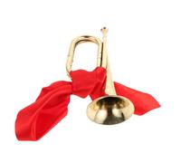 FRCOLOR Charge Trumpet Bugle Horn for Orchestra Musicians Trumpet Horn for Musical Performances Brass Wind Instrument Beginner Student Use Portable Design for Marching Bands Music