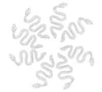 FRCOLOR Charms for Nail Rhinestone Alloy 30pcs Silver Nail Art Decors for Matchable Combinations and Fashionable Nail Decoration at Appointment