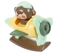FRCOLOR Childrens Airplane Whistle for Safe Non Toxic Musical Instrument Lightweight Early Learning for Development and Music Literacy Green Cartoon Design