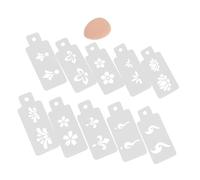FRCOLOR Chinese Costume Facial Flower Paint Stencils Reusable Art Stencils for Boys and Girls Halloween Makeup
