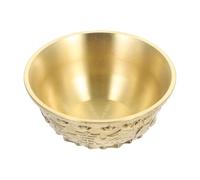 FRCOLOR Chinese Treasure Basin Adorn Brass Desktop Decoration Golden