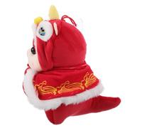 FRCOLOR Chinese Year Plush Snake Soft Stuffed Animal with Suction Cup Plush Mascot Doll for Spring Festival Decoration Lucky Zodiac Year Snake Gift