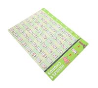 FRCOLOR Chord Diagrams Green Pvc Ukulele Chord Chart Poster with Graduation Season Back to School Decor Ukulele Wall Mount Accessory Featuring Music Theory Learning, for Students