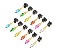 FRCOLOR Christmas Beard Bell Clips 24Pcs 4.5Cm Stylish Reusable Easy to Attach Facial Hair Decor for Boyfriend Father Holiday Accessories