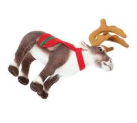 FRCOLOR Christmas Deer Plush Soft Stuffed Reindeer Doll Indoor Decoration Elk Ornament Festive Cute Forest Animal Plush for Adults