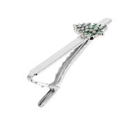 FRCOLOR Christmas Tree Tie Clip Snowflake Decorations for Men Business Suit Minimalist Necktie Clip Accessory for Office and Parties