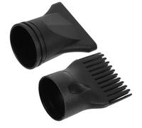 FRCOLOR Circular Design Hair Dryer Attachment Curler Nozzle High Temperature Resistant Plastic 2pcs Universal Wide Compatibility for Hair Styling
