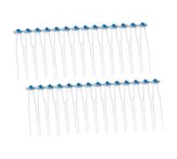 FRCOLOR Classic Bridal Hairpin Set 40pcs Rhinestone Rose Hairpins Wedding Hair Combs for Women