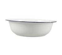 FRCOLOR Classic Enamel Edge Foot Bath Timeless Design Spa Bowl for Home Salon Use