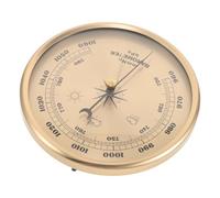 FRCOLOR Classic Metal Frame Aneroid Barometer with Adjustable Dial, No Liquid Indoor Atmospheric Pressure Gauge for Predicting Weather Trends, for Living Rooms and Laundry Drying
