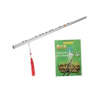 FRCOLOR Classical Dizi Flute Set Stainless Steel Portable Chinese Woodwind Instrument for Beginners Durable Design Precise Tuning for Various Musical Genres