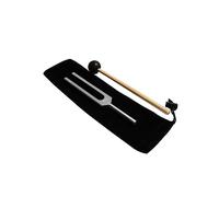FRCOLOR Clinical Grade Medical Tuning Fork with Silicone Hammer and Carry Bag Aluminum Alloy for Nerve Sensory Hearing and Audio Testing Portable Diagnostic Tool