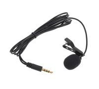 FRCOLOR Clip Lapel Microphone Portable Lavalier Mic for Phone Interview Recording with Voice Reception and Design Easy to Attach Collar for Podcasting and Video Chat