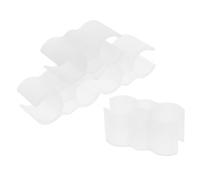 FRCOLOR Clips Easy Coupler 4pcs Plastic Dustpan Dual Broom White Broom-Dustpan to Connection Tool Linkage Use Accessories for and Cleaning Household