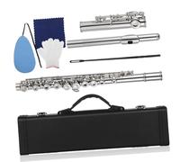 FRCOLOR Closed Hole C Flute for Beginners Lightweight Portable Western Concert Flute Instrument with Smooth Tone and Effortless Air Seal for Teens Students