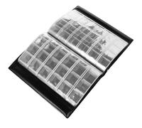 FRCOLOR Coin Collection Album Holder with Storage Book for Ancient Coins Badges Stamps and Notes Transparent Pages for Easy Viewing and