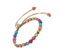 FRCOLOR Colorful Seven Chakras Crystal Stone Beads Wrist Chain for Yoga Meditation Natural Gemstone Bangle Sturdy Decoration for Daily Wear