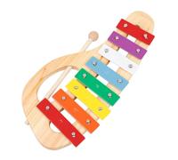 FRCOLOR Colorful Wooden Note Metallophone Percussion for Orff Musical Plaything with Hand Knock Piano Educational Sensory Learning Instrument for Boys and Gift