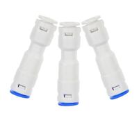 FRCOLOR Connector for Water Check Valve Tube Quick Connect Fittings 3pcs Plastic 1/4 Check Valve for Water Purifier Plumbing Kit