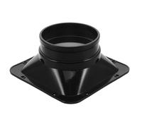 FRCOLOR Connector Transition and Integrated Pre-drilled Holes with Mounting HVAC Duct Flange Adapter Plastic Square Round Sealing Groove for Air Conditioning Duct Fittings Commercial