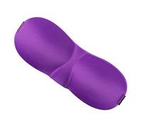 FRCOLOR Contoured Eye Mask for Sleeping Adjustable Night Lightweight and Comfortable Eye Cover for Travel Work Naps Purple Color Suitable for All Head
