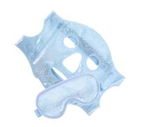 FRCOLOR Cooling Face with Adjustable Straps for Men and Women Soft Reusable Cold Compress Eye Mask for Dark Circles Puffiness Relief Headache Soothing and Relaxation