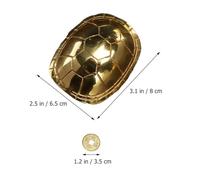 FRCOLOR Copper Turtle Shell Fortune-telling Set with 3 Ancient Chinese Coins, Small Pure Copper Divination Tool and Feng Shui Home Decoration Ornament for Office and Game Use