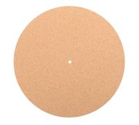 FRCOLOR Cork Turntable Mat Vinyl Record Player Mat 297mm Diameter 3mm Thickness Slipmat for Vinyl Records Turntable Platter Natural Cork Material Anti-static Pad for Music Playback