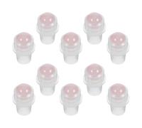 FRCOLOR Cosmetic Roller Ball Replacement Tops 10Pcs for 10Ml 16Mm Essential Oil Bottles Hygienic Applicator Rollers for Perfume and Therapeutic Use