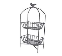 FRCOLOR Cosmetics Storage Rack Double Layer Bedroom Storage Modern Stylish Rack Iron Makeup Holder