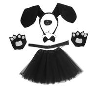 FRCOLOR Cosplay Dog Ear Headband Tail Sausage Dog Halloween Accessories for Boys and Girls