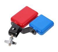 FRCOLOR Cowbell Instrument Accessory for Drum Set Dual Mounted Bell Percussion for Durable Construction for Beginners and Professionals Cultivate Hearing Cognitive Skills