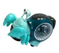FRCOLOR Crawling Crab with Music LED Lights Interactive Early Education for Boy Girl Months Stimulates Hand Eye Coordination and Muscle Development Fun Crawling for Boys
