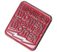 FRCOLOR Creative Breastpin Delicate Brooch Feminist Style Alloy Material Personality Clothing Decoration Accessory for Women Everyday Wear Empower Women Badge