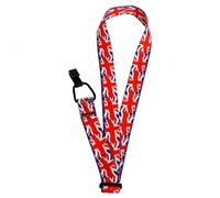 FRCOLOR Creative Ukulele Strap with Union Jack Flag Portable Ukulele Belt with Clip Adjustable Shoulder Sling for Accessories and Musical Instrument Use