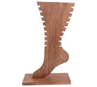FRCOLOR Creative Wooden Anklet Display Stand for Jewelry Organiser with Natural Material and Compact for Home Retail Showcase