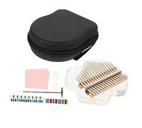 FRCOLOR Crystal 17-tone Kalimba Thumb Piano Portable Finger Piano Musical Instrument for Boys and Girls Beginners Rainbow Lucky Clover Set