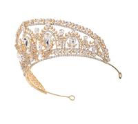 FRCOLOR Crystal Bridal Crown Rhinestone Tiaras for Wedding Props Princess Accessories for Women Bride Royal Queen Headband Birthday Crown for Girls
