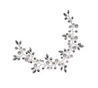FRCOLOR Crystal Bride Hairband Fashionable Wedding Bridal Headpiece Pearl Headband for Women